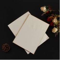 Insert Card Embossing Card with Golden Edge Slap-up Greeting Card 